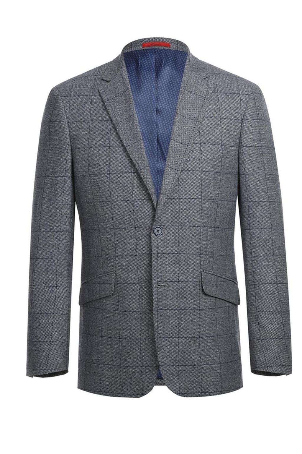 Grey Windowpane Sports Jacket