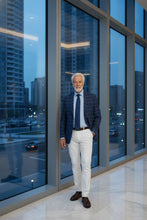 Blue Windowpane Sports Jacket