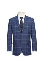 Blue Windowpane Sports Jacket