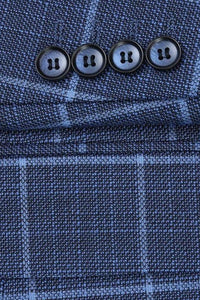 Blue Windowpane Sports Jacket