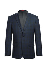 Navy Windowpane Sports Jacket