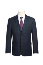 Navy Windowpane Sports Jacket