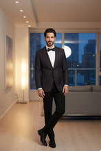 Burgundy Windowpane Sports Jacket