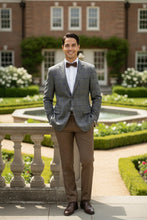 Brown Windowpane Sports Jacket