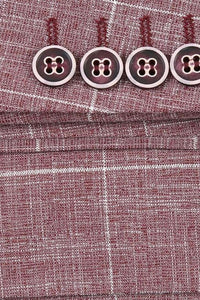 Wine Windowpane Sports Jacket
