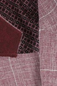 Wine Windowpane Sports Jacket