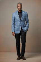 Blue Windowpane Sports Jacket
