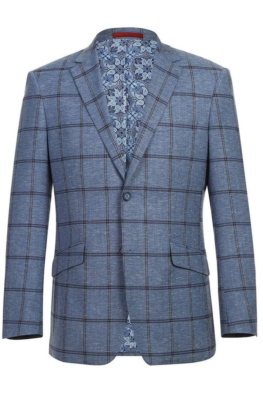 Blue Windowpane Sports Jacket