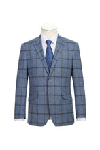 Blue Windowpane Sports Jacket