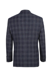 Navy Windowpane Sports Jacket