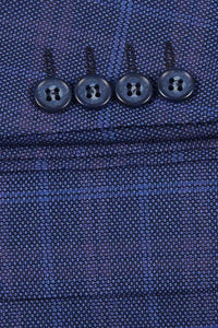 Blue Windowpane Sports Jacket