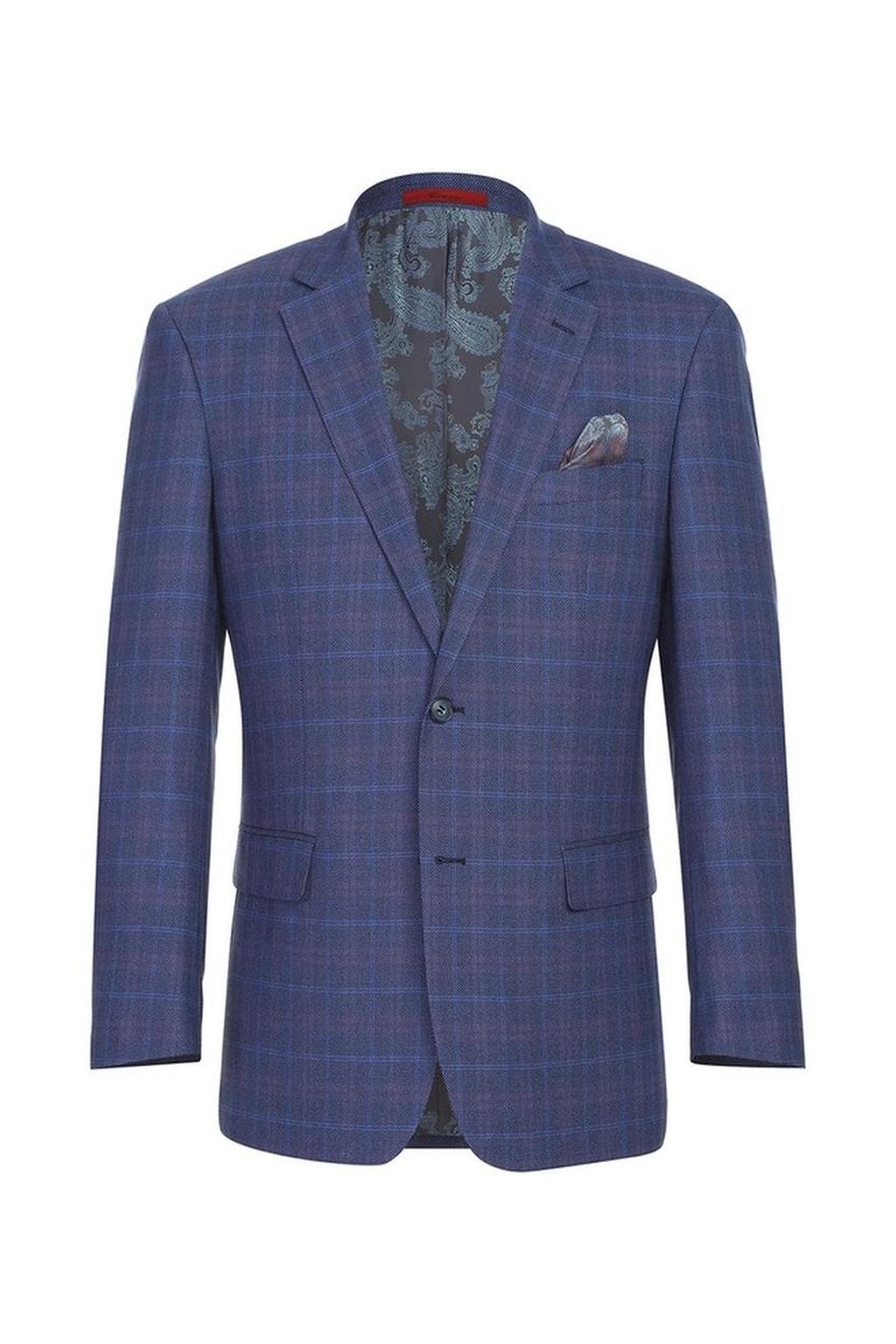 Blue Windowpane Sports Jacket