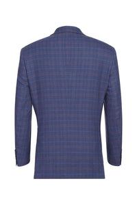 Blue Windowpane Sports Jacket