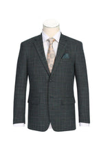 Green Windowpane Sports Jacket