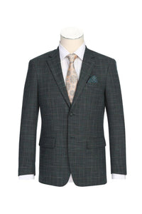 Green Windowpane Sports Jacket