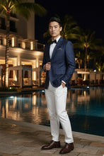 Blue Windowpane Sports Jacket