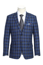 Navy Windowpane Sports Jacket