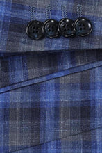 Navy Windowpane Sports Jacket
