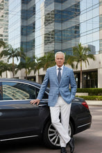 Blue Windowpane Sports Jacket