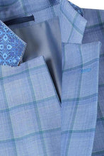 Blue Windowpane Sports Jacket