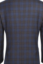 Blue & Black Windowpane Sports Jacket