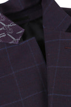 Midnight Blue Windowpane Sports Jacket