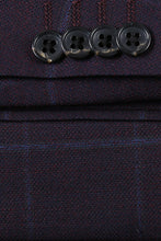 Midnight Blue Windowpane Sports Jacket