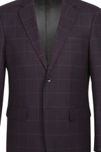 Midnight Blue Windowpane Sports Jacket