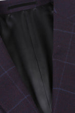 Midnight Blue Windowpane Sports Jacket