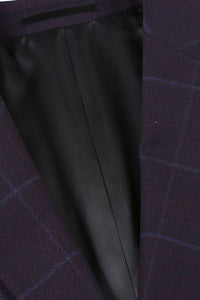 Midnight Blue Windowpane Sports Jacket