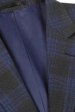 Grey & Blue Windowpane Sports Jacket