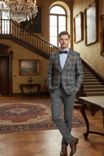 Brown Windowpane Sports Jacket