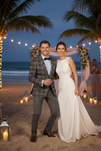 Brown Windowpane Sports Jacket