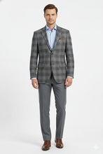 Brown Windowpane Sports Jacket
