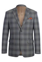 Brown Windowpane Sports Jacket