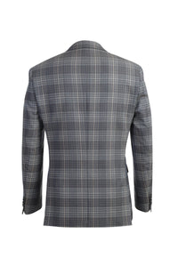 Brown Windowpane Sports Jacket