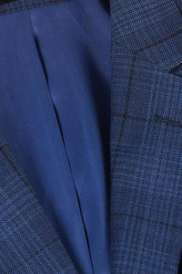 Navy Windowpane Sports Jacket