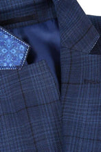 Navy Windowpane Sports Jacket