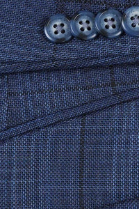 Navy Windowpane Sports Jacket
