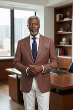 Brown Windowpane Sports Jacket