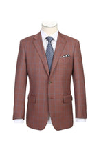 Brown Windowpane Sports Jacket