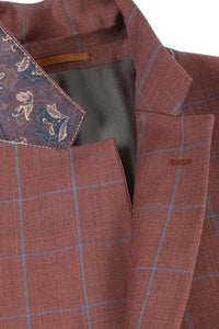 Brown Windowpane Sports Jacket