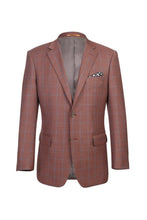 Brown Windowpane Sports Jacket