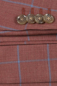 Brown Windowpane Sports Jacket