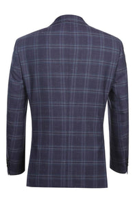 Purple & Blue Windowpane Sports Jacket