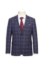 Purple & Blue Windowpane Sports Jacket