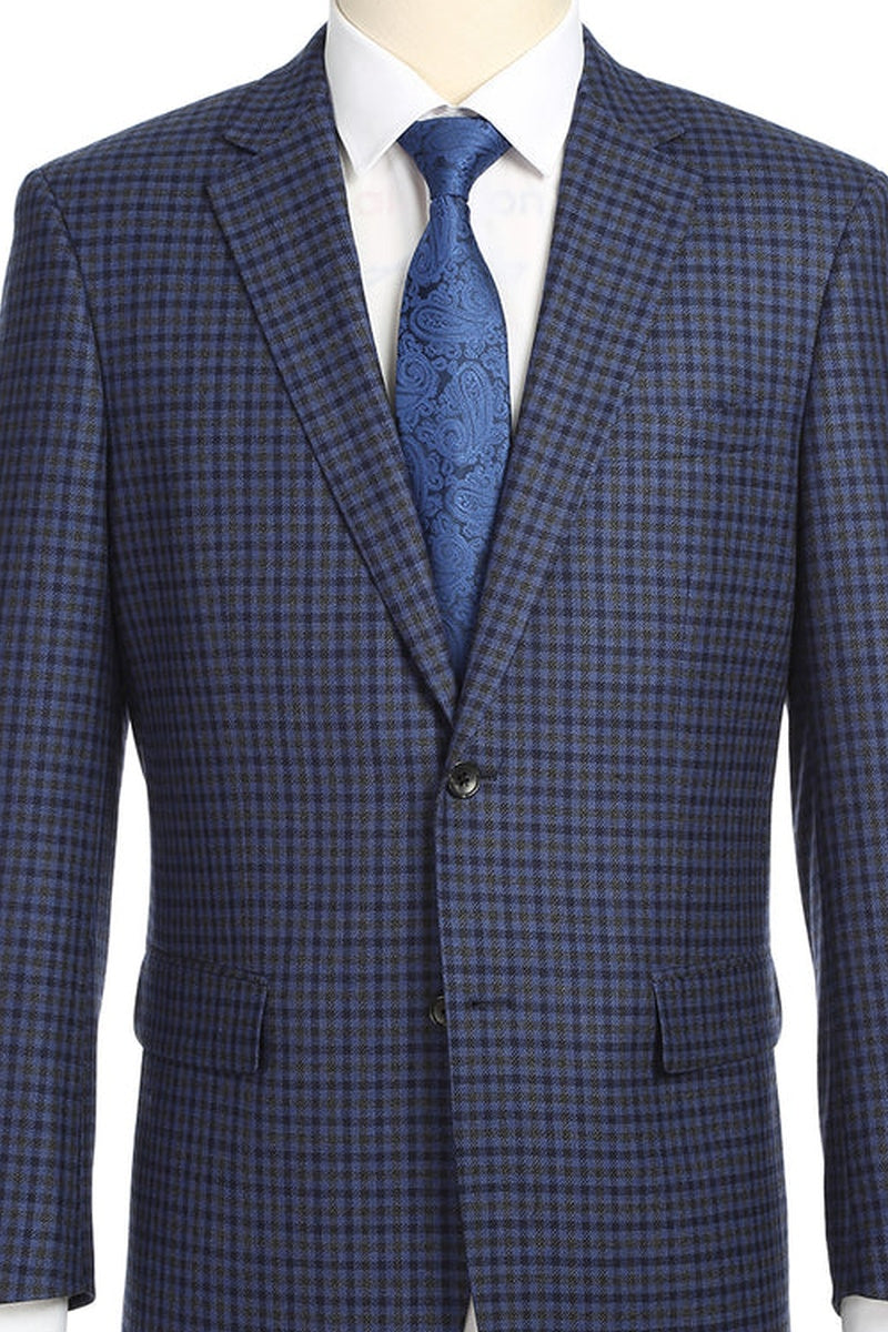 Blue Plaid Sports Jacket