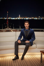 "Marseille" Blue Velvet Jacket (Separates)