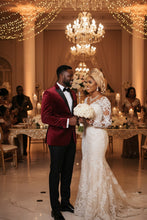 "Marseille" Burgundy Velvet Jacket (Separates)