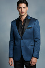 "Hugo" Blue Tuxedo Jacket (Separates)